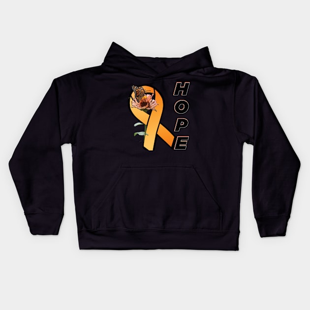 Multiple Sclerosis Awareness Kids Hoodie by TeeText